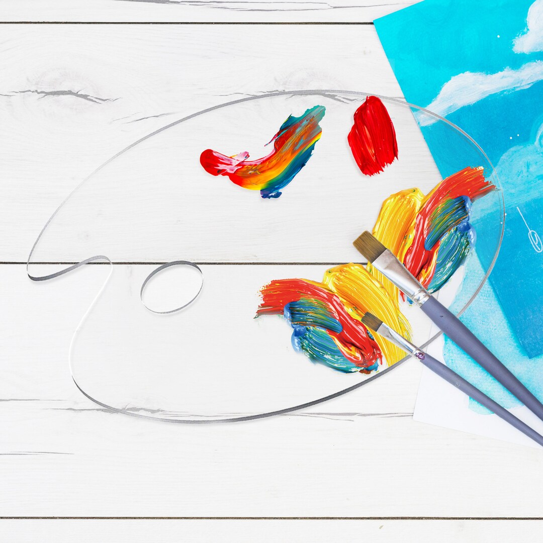 Acrylic Paint Palette Clear Art Palette for Adults Transparent Etsy