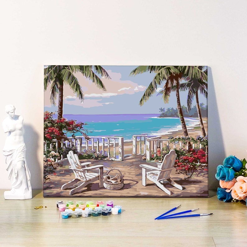 Custom Paint by Numbers Kit / Personalised Paint by Numbers / Etsy