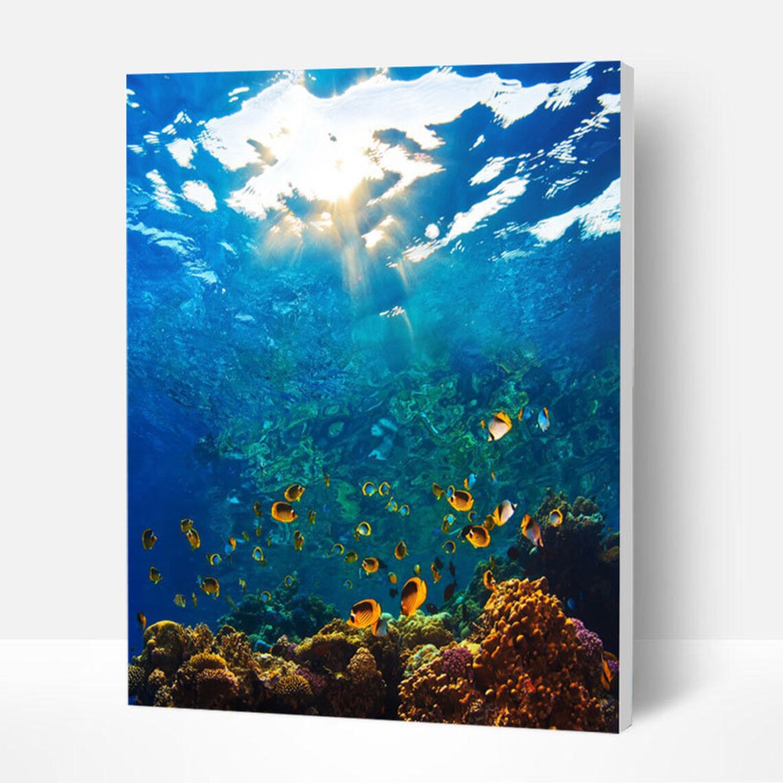 Paint By Numbers DIY KitThe underwater worldCreative Wall Etsy