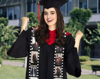 Custom Class of 2025 stoles Graduation, Personalized photo Text Grad Stole Sash, Customized Gradute Stole with Your Design, Grad Gifts Idea