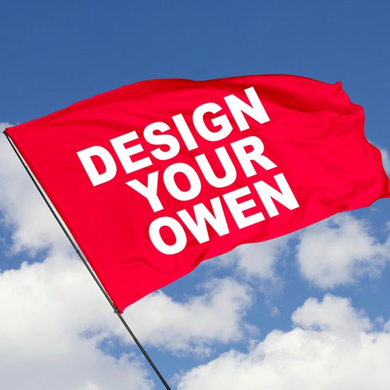 Drapeau personnalisé avec votre propre logo/design/mots, drapeau