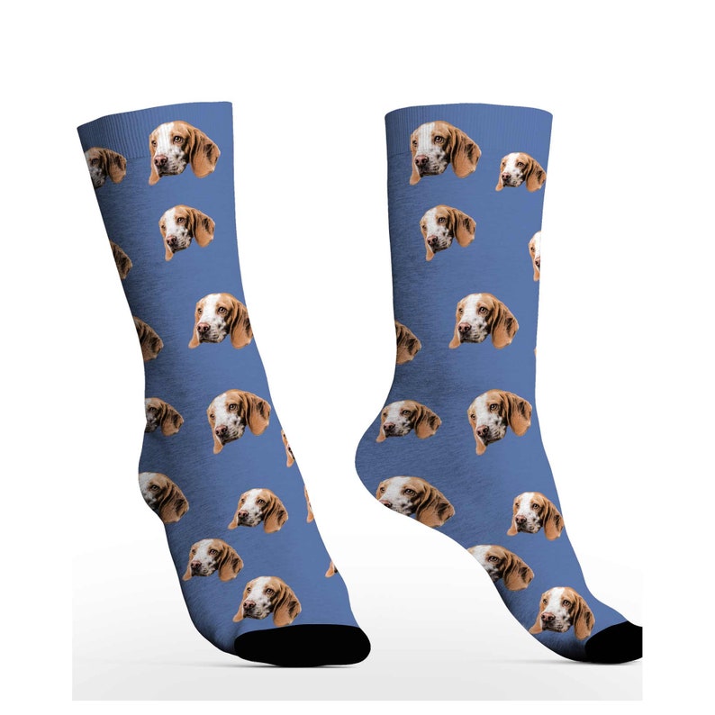 Aangepaste sokken met huisdier gezichten, gepersonaliseerde huisdier foto sokken, grappige sokken met hond/kat gezicht, grappige sok gag cadeaus voor mannen vrouwen, kerstcadeaus afbeelding 4