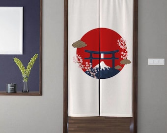 Cortina de puerta de arte japonés Noren, estilo japonés, para puerta, ventana, tapiz para restaurante, cocina, decoración de habitación.