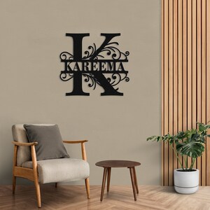 Personalized Metal Family Last Name Sign/custom First Name Sign/metal ...