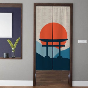 Noren Japanese Door Window Curtain Japanese Art Doorway Curtain Window Treatment Door Tapestry for Privacy Restaurant Kitchen Decoration
