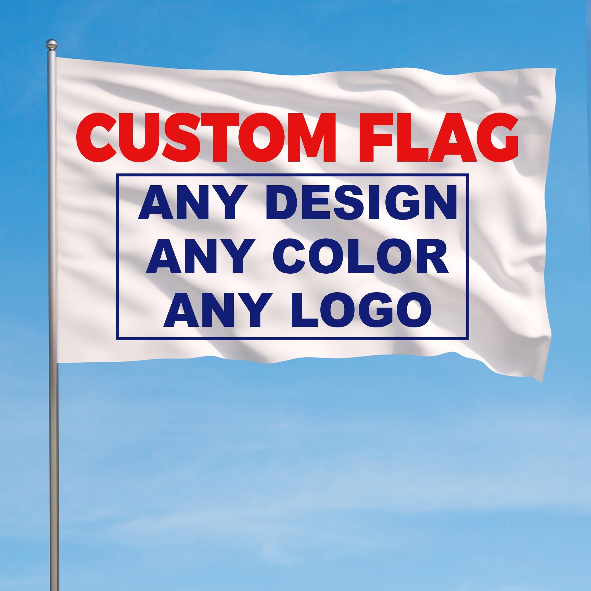 Drapeau personnalisé avec votre propre logo/design/mots, drapeau