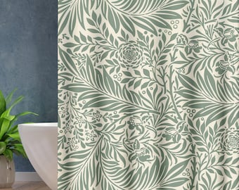 Abstract leaves branches creative art shower curtains Modern Fabric shower curtain Decor Bathroom Waterproof Shower Curtain with 12 Hooks