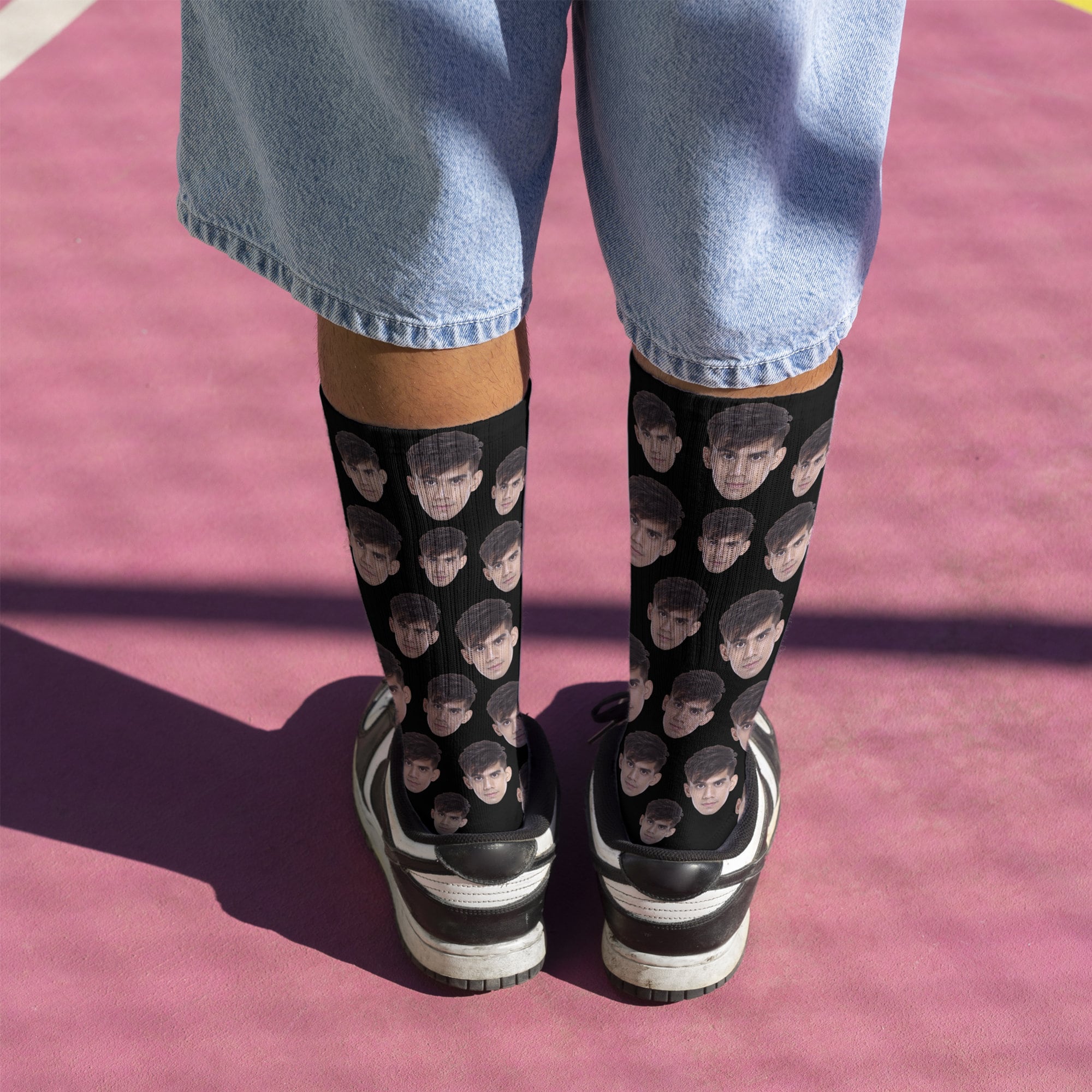 Custom Face Socks with Picture, Personalized Smiley Photo Socks, Funny Socks with face,Funny Sock gag Gifts for Men Women, Christmas Gifts