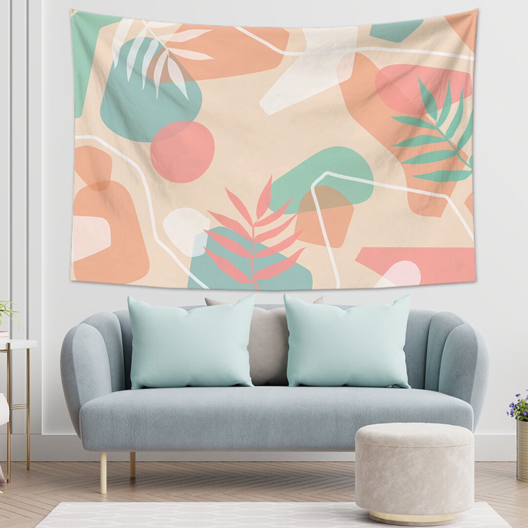 Unique Abstract Tapestry Shapes Tapestry Boho Tapestry Color Tapestry