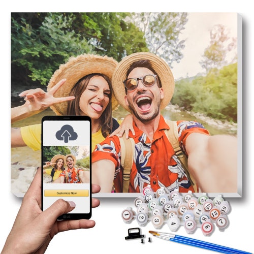 Paint by Numbers DIY Kit Custom Photo/personalised Paint by Etsy