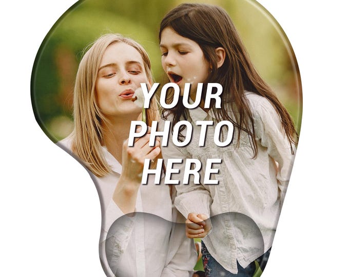 Custom Photo Logo Mouse Pad with Wrist Support Personalized Picture Text Ergonomic Mousepad for Computer Laptop Customize Office Accessories