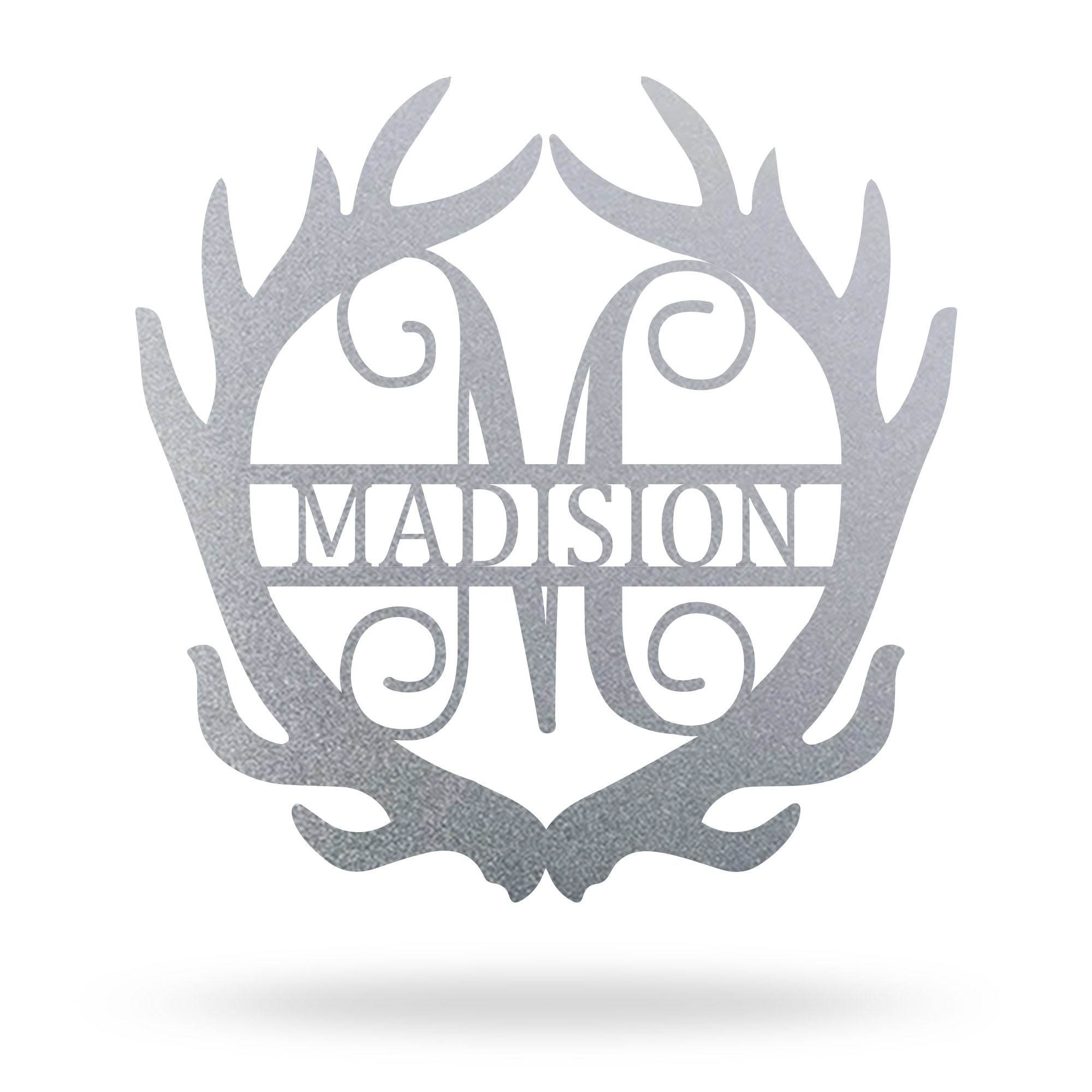 Custom Metal Sign Split Letter Monogram Sign Family Name Sign Garden ...