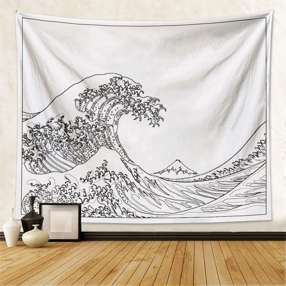 Tapestry The Wave of Kanagawa Hokusai - Jules Pansu