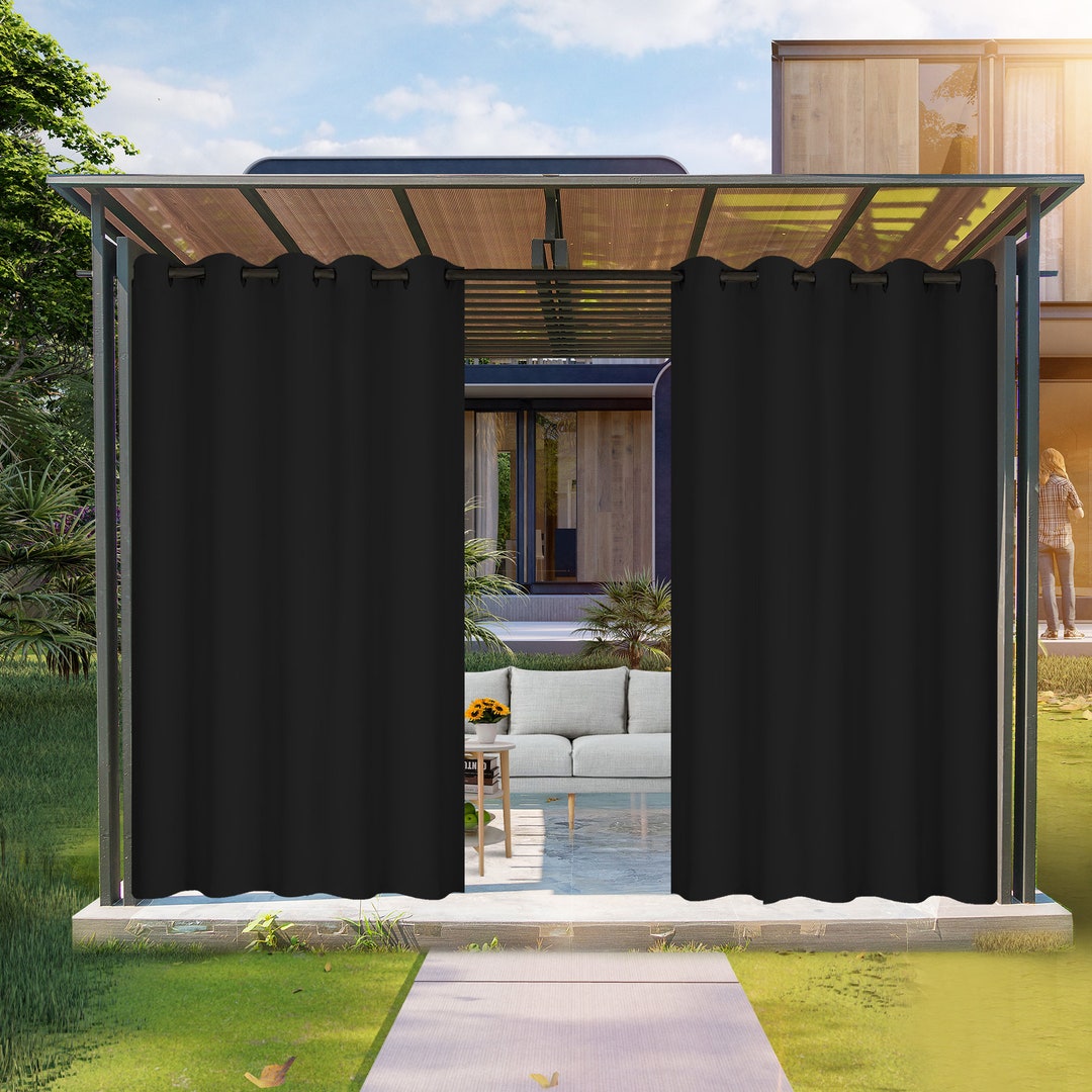 Blackout Outdoor Curtain Thermal Insulated Privacy Protection Window