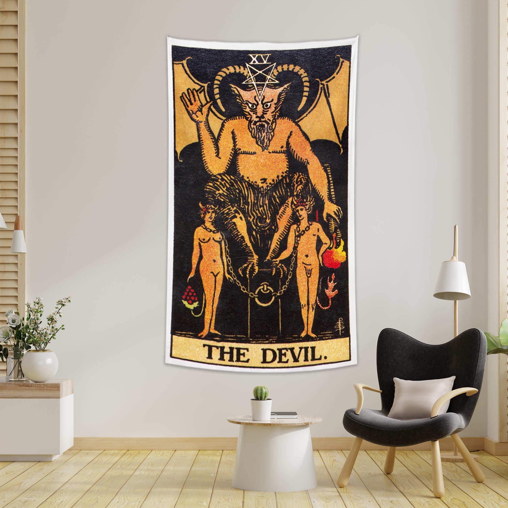 The devil tarot tapestry deals