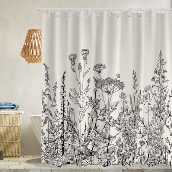 Herbst-Duschvorhang Mit Ahornblatt-Motiv – 178x178 Cm, Wasserdicht, Mit 12 Haken, Polyester