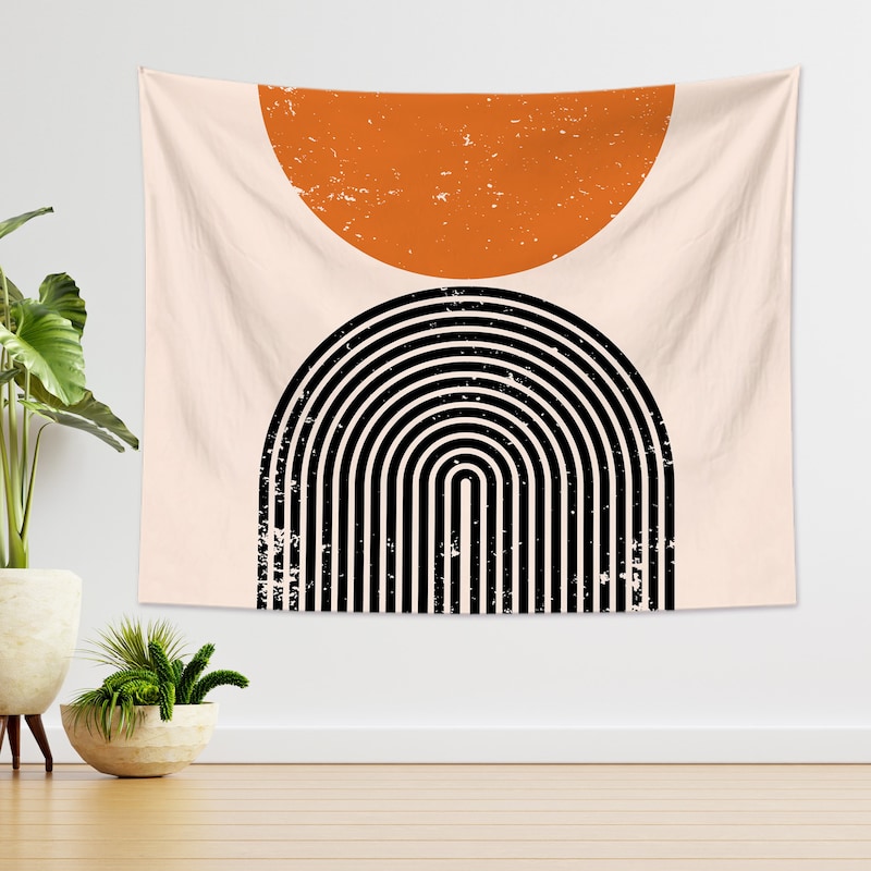 Image showcasing Geometric Tapestry - Etsy