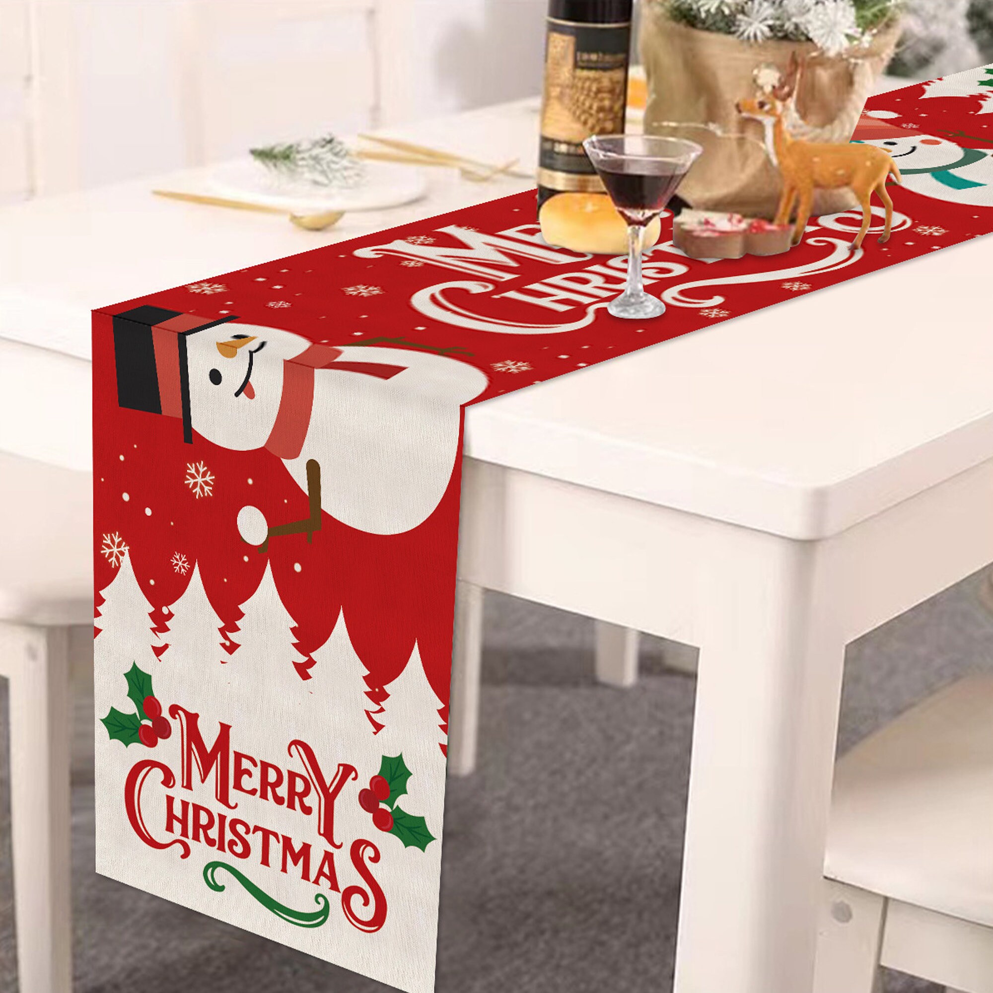 Custom Table Runner Personalized Photo Business Logo/text Tablecloth ...