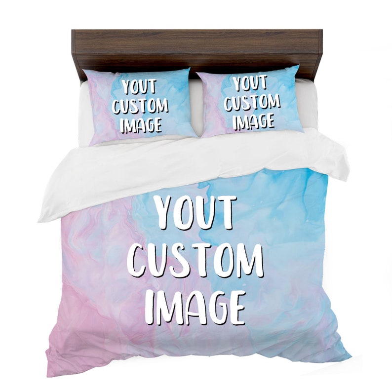 Custom Bedding Set Personalized Your Photo Bedding Set Create Etsy