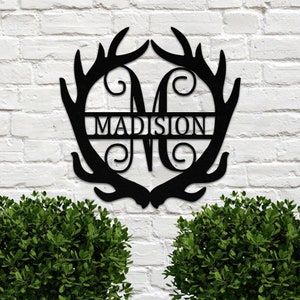 Benutzerdefinierte Metallschild Split Buchstaben Monogramm Zeichen Familie Name Zeichen Garten Haustür Benutzerdefinierte Hochzeitsschild Wand Kunst Dekor Housewarminggeschenk