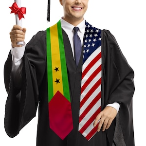 Custom Class of 2025 stoles Graduation, Personalized National flag Logo Grad Stole Sash, Customized Gradute Stole present, Grad Gifts Idea