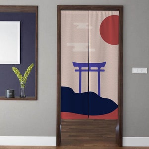 Noren Japanese Art Door Window Curtain Japanese Style Doorway Curtain Window Treatments for Dorm Privacy Restaurant Kitchen Decoration