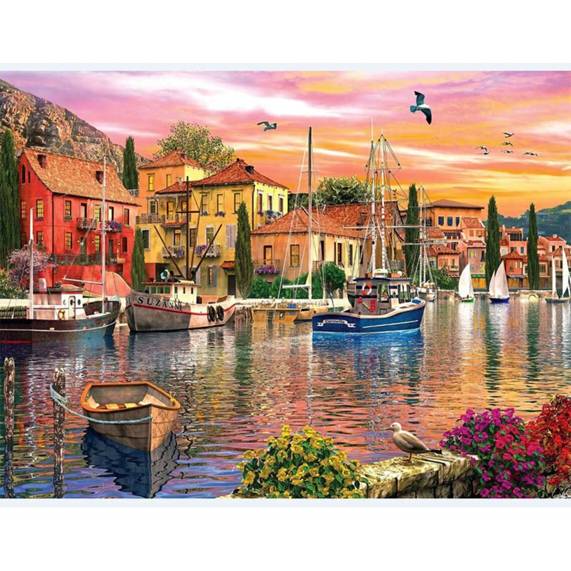 1000 Piece Jigsaw PuzzlesMediterranean seaportpuzzle games Etsy