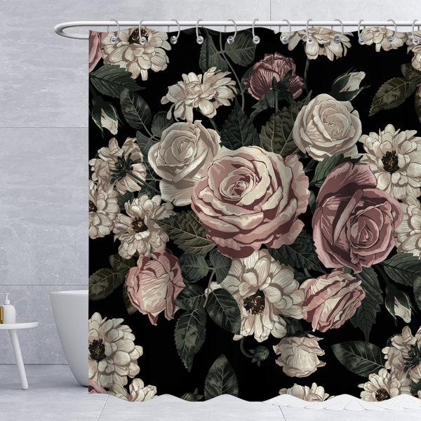 Grey Shower Curtain Etsy