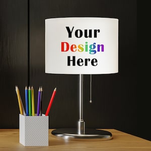 Custom Picture Handmade Drum Lampshades Personalized photo Lamp Shades for Table Lamps Floor Lamp Easy Assembly Fabric Lampshades, Art Decor