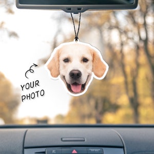 Deodorante per ambienti personalizzato, deodorante per ambienti con foto personalizzata, ornamento da appendere Car Freshies con foto, regali originali, regalo personalizzato personalizzato