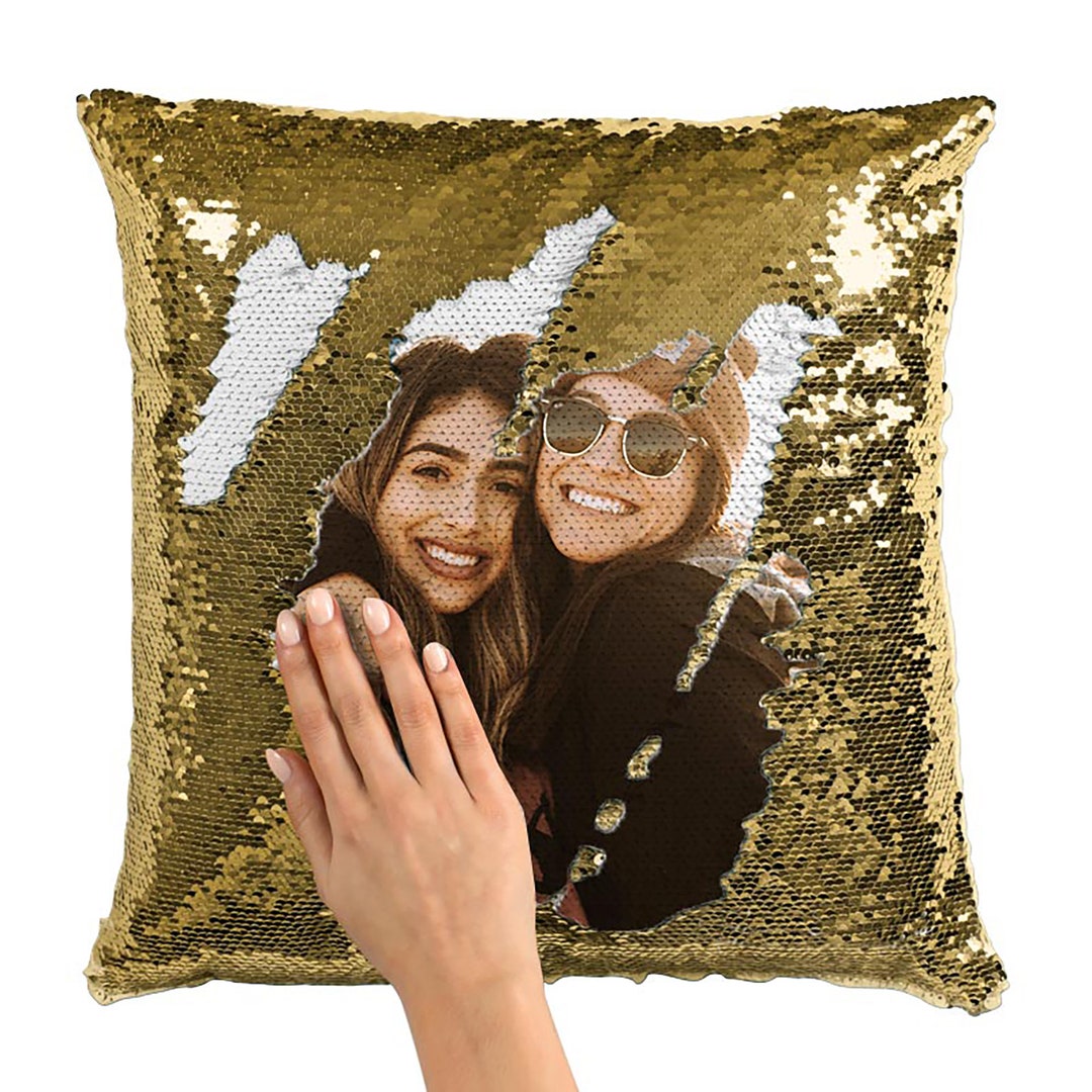 Custom Sequin Pillow /personalized Sequin Decorative Throw Pillowcase