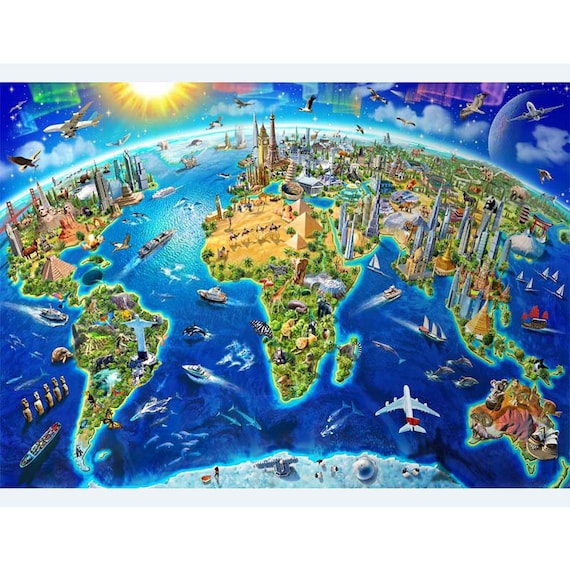 Jigsaw Puzzles for Adults Kids 1000 Pieces Puzzle- Personalized Photo Funny  GiftsOcean World 