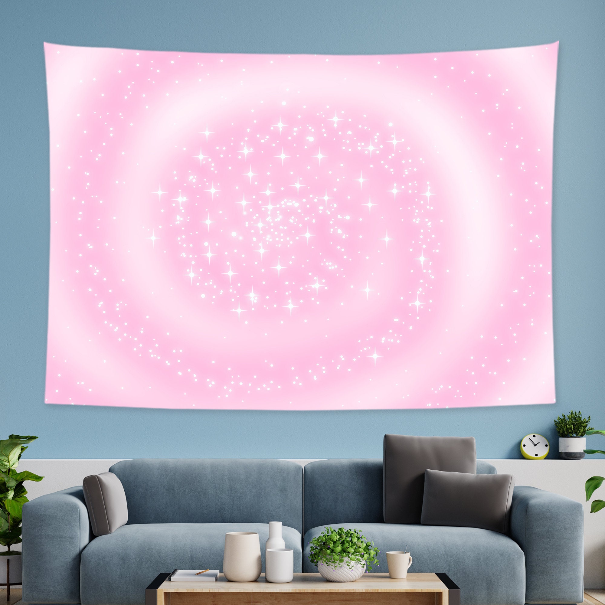 Pink Wall Tapestry Etsy