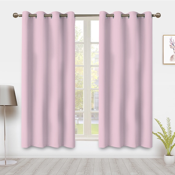 Tende rosa Rose Blush Tende isolamento termico Pannello di blocco del  rumore Coppia Tenda oscurante Trattamenti per finestre per camera da letto  Casa di riposo -  Italia