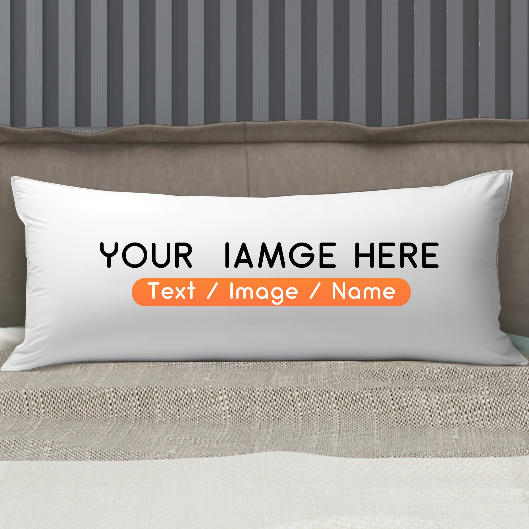 Custom Body Pillow With Picture Text Customized Photo Long Body Pillowcase Personalized Throw Pillow Cover Durability Two sides Design Etsy