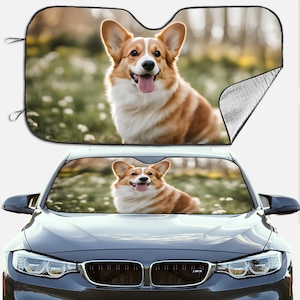 カスタムペット写真自動車フロントガラスサンシェード、パーソナライズされた写真\テキストブロックUV光線サンバイザープロテクターカーサンシェード、お父さんへの家族ギフト