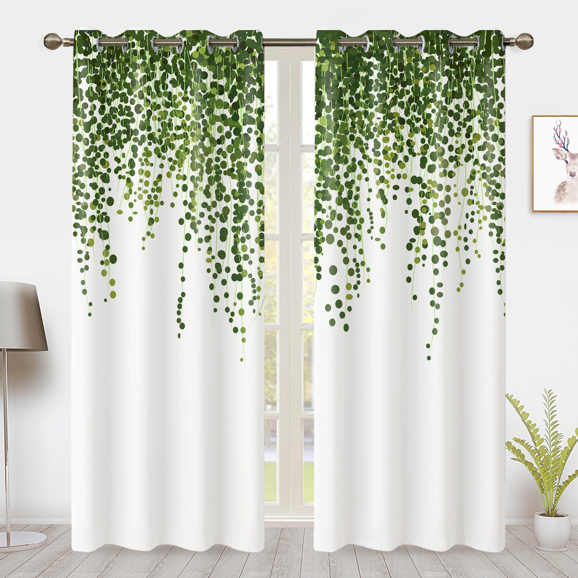 Ivy print curtains - .de
