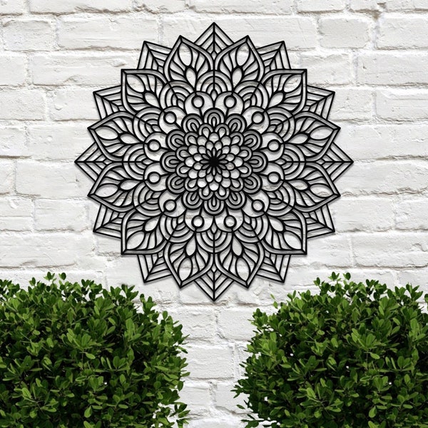 Yoga Outdoor Metal Wall Art Etsy