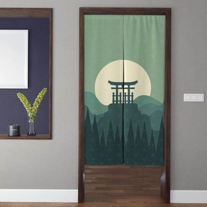 Noren Japanese Door Window Curtain Japanese Art Doorway Curtain Window Treatments Door Tapestry for Privacy Restaurant Kitchen Decoration
