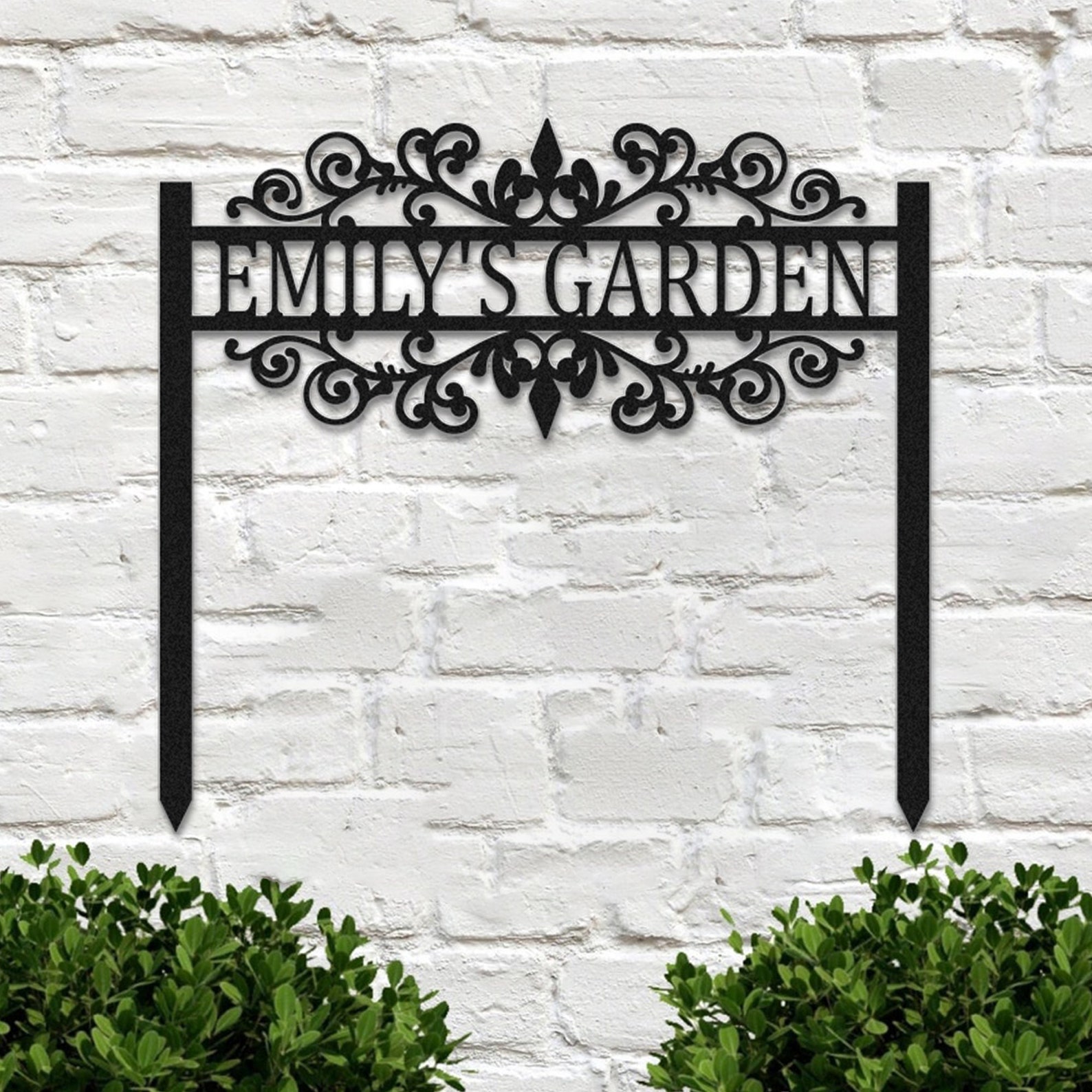 Custom Metal Garden Sign, Metal Garden Stake Sign, Personalized Metal ...