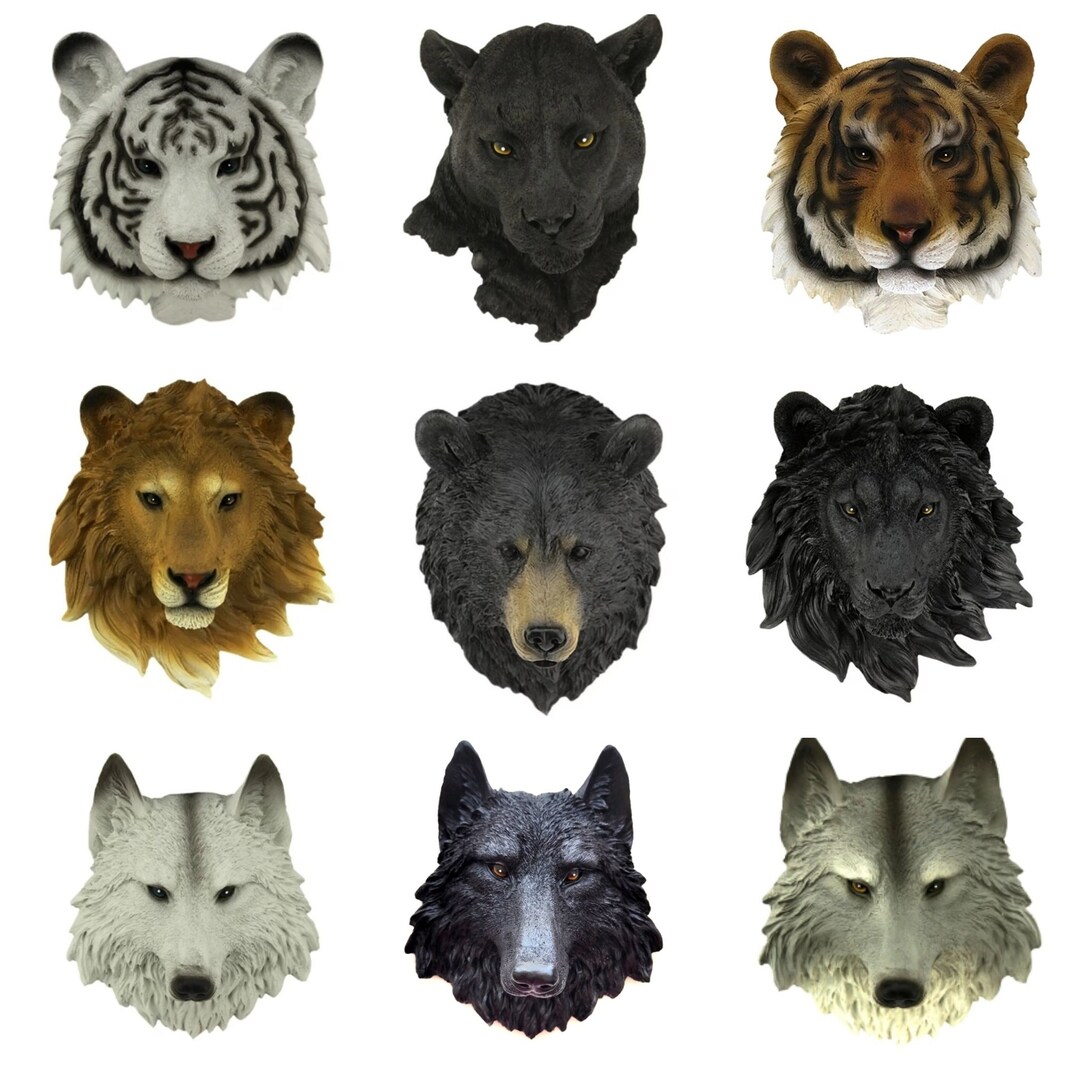 Animal Head Statue, Animal Bust, Animal Decor,animal Head Ornament
