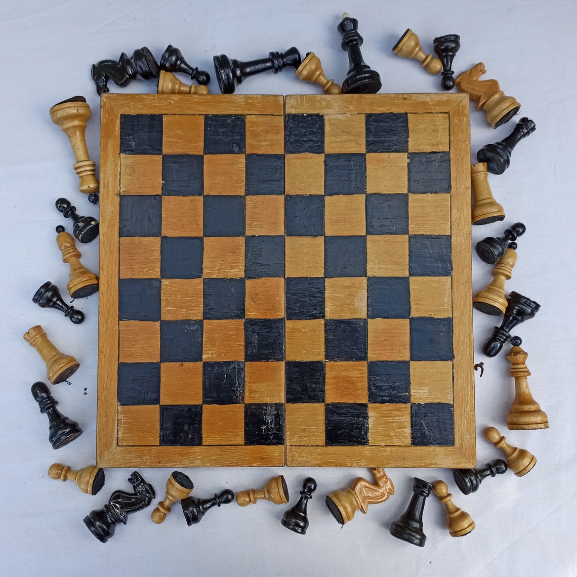 Large Chess Set Grandmaster Tournament Chess Sets Big Wood Etsy Israel