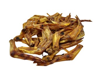 Country Living All-Natural Duck Feet Dog Treats – Crunchy, Long-Lasting Chews – (20-Pack)