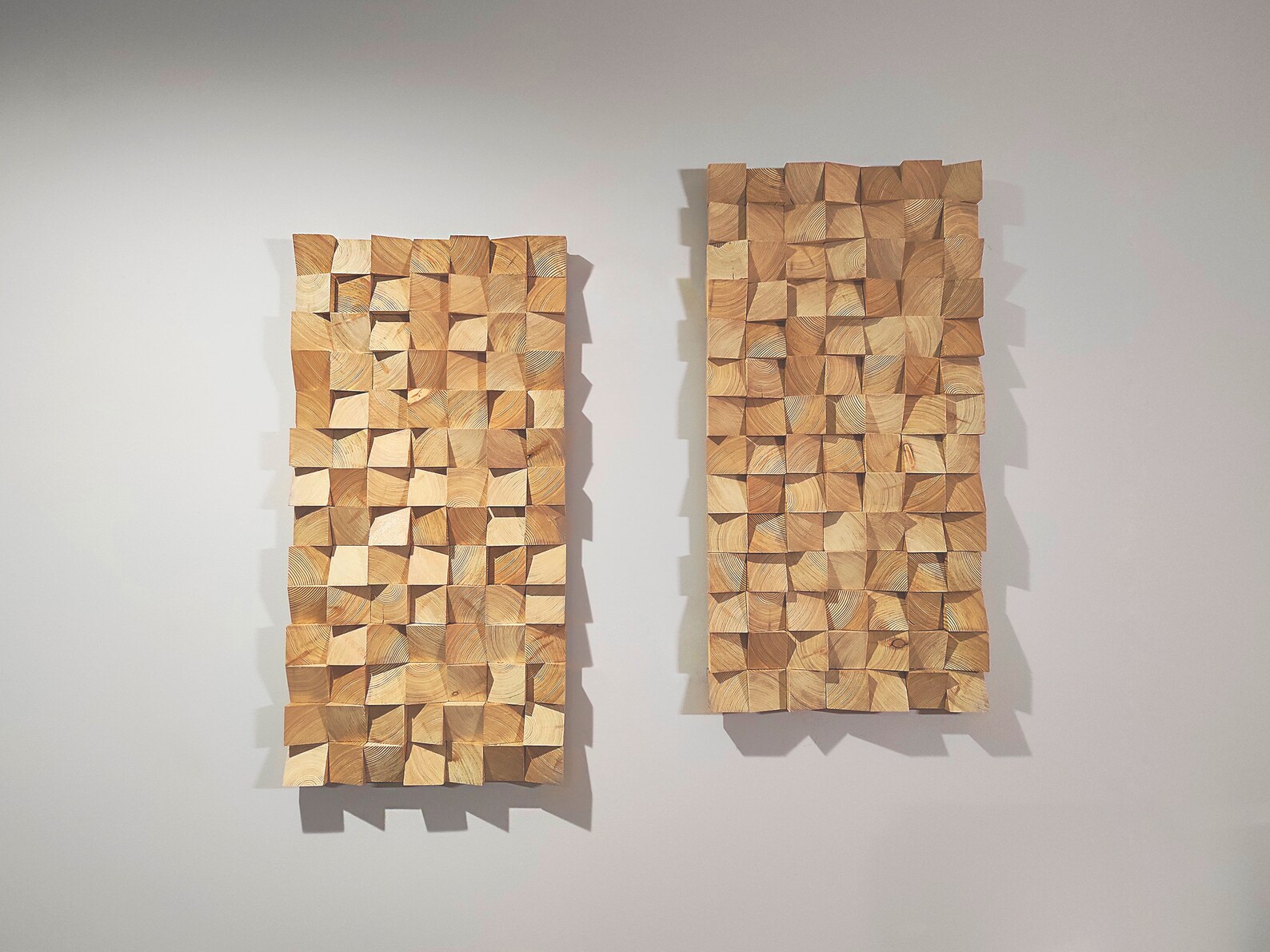 Natural wood art decor Gallery wall set Bedroom wall decor Etsy