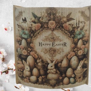HAPPY EASTER VINTAGE + Bonus Mini Pattern - Fore-edge Photo strip book fold Pattern Only - Instant Download