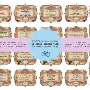 Dziennik biblijny do druku, Tagi z Pisma Świętego, Tagi cyfrowe, Upiększanie, Ephemera, Dziennik, Papier do druku, Scrapbooking, Natychmiastowe pobieranie