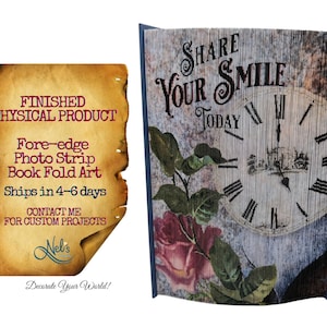 PARTAGEZ VOTRE sourire aujourd'hui - Pliage d'oeuvres d'art, cadeau fait pour vous, anniversaires, travail sur mesure, produit fini physique