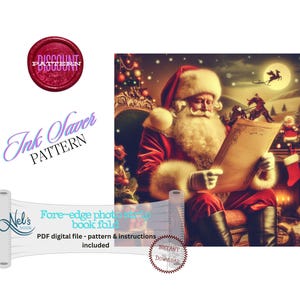 Nikolaus - Vorderschnitt Fotostreifen nur Muster - INK Saver - Instant Download