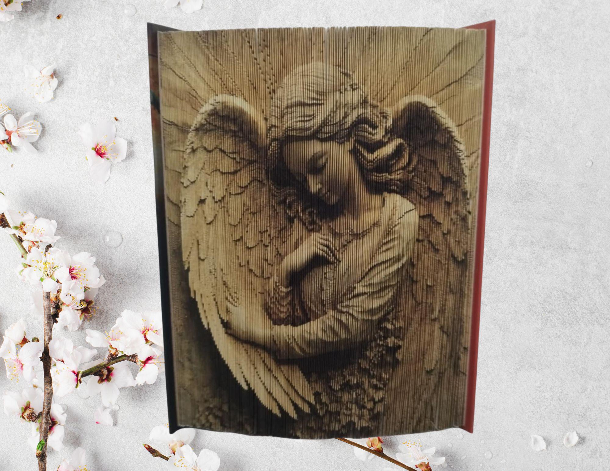 3D ANGEL + Bonus Mini Pattern - Fore-edge Photo Strip Book Fold Pattern ...