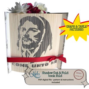 COME UNTO ME 2 - Folded Book Art Pattern -180 Shadow Cut & Fold - Instant Download